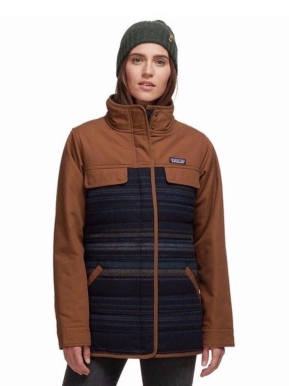 NWOT Patagonia Out Yonder Chore Barn Car Coat Navy Full Zip Jacket M